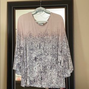 Calvin Klein bell sleeve blouse